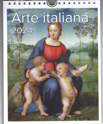 Calendario da parete e da tavolo ARTE ITALIANA 2024 - cm. 16,5 x 21 c/spirale