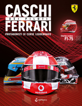 Caschi dei piloti Ferrari - Charles Leclerc - 2022 - Uscita Nº35 del 11/01/2023 Periodicità: Quindicinale Editore: Centauria