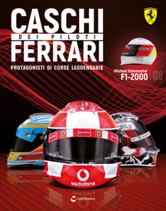 Caschi dei piloti Ferrari - Michael Schumacher - 2000 - Uscita Nº51 del 29/09/2023 Periodicità: Quindicinale Editore: Centauria