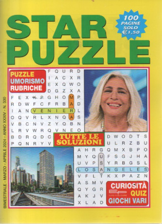 Star puzzle - n. 330 - bimestrale -marzo - aprile  2024 - 100 pagine