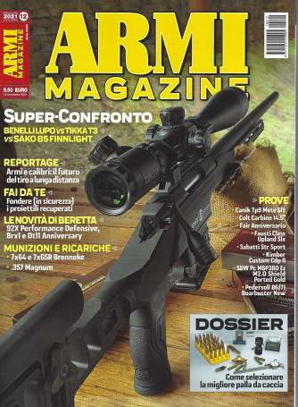 Armi magazine - n. 12 -novembre 2021 - mensile