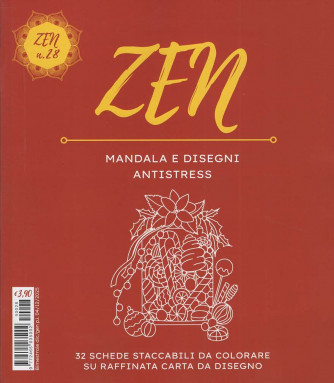Zen Mandala e Disegni Antistress - Uscita n.28 - 6 Dicembre 2025 - Bimestrale