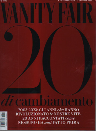 Vanity Fair -     n.41 - settimanale - 11 ottobre   2023