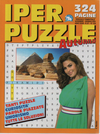 Iper puzzle  autunno  - n. 87- trimestrale -novembre - gennaio 2024    - 324 pagine
