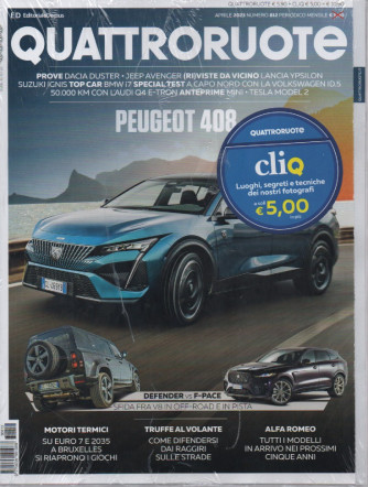Quattroruote +Cliq  -  n. 812   - aprile  2023 - mensile - 2 riviste