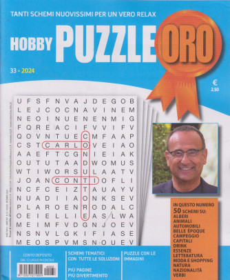 Hobby Puzzle ORO - semestrale n. 33 -luglio - dicembre 2024