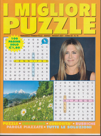 I migliori puzzle - n. 76 - trimestrale - marzo - maggio 2021 - 100 pagine