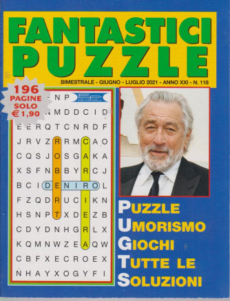 Fantastici Puzzle - n. 118 - bimestrale - giugno - luglio  2021 - 196 pagine