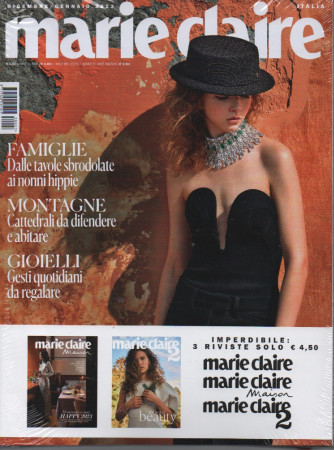 Marie Claire + iMarie Claire Maison  + Marie Claire 2   - n.12 -dicembre  2022 - gennaio 2023 3 riviste