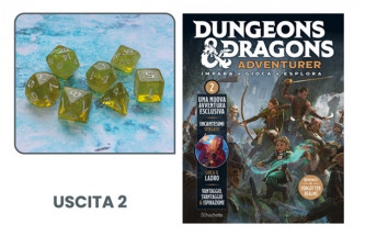 Gioco di Ruolo Dungeons & Dragons (2024) - 2° uscita Fascicolo + Set Dadi