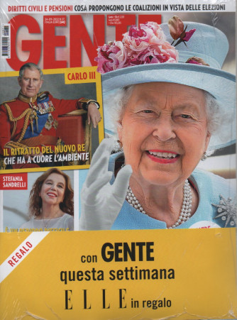 Gente + Elle in regalo - n. 37 - 24/09/2022 - settimanale - 2 riviste