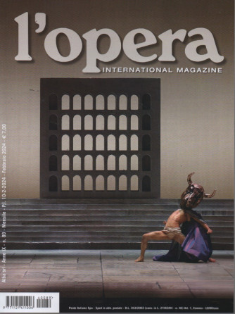 L'opera international magazine - n. 89 - mensile  -febbraio  2024