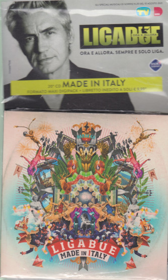 Cd Sorrisi Collezione 2 - n. 33- Ligabue  -20° cd -Made in Italy- settembre 2021  - settimanale - formato maxi digipack +  -  libretto inedito