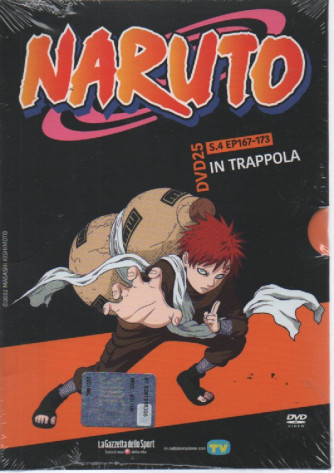 Naruto - dvd 25  - In trappola - s. 4 EP 167-173- settimanale