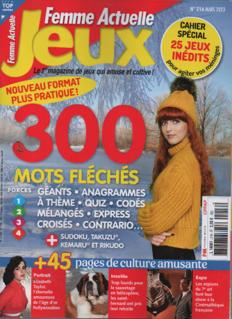 Femme Actuelle Jeux - n. 216 - mars 2023 - in lingua francese