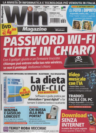Win Magazine Plus + Dvd - Uscita n.334 - 29 Gennaio 2026 - Mensile