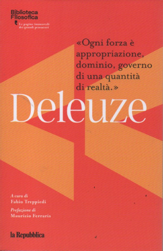 Biblioteca filosofica -Deleuze - n. 16 -186  pagine - La Repubblica
