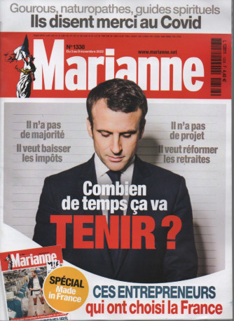 Marianne - n. 1338 - du 3au 9 novembre  2022 - in lingua francese