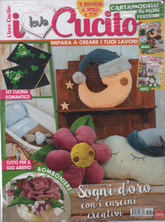 I Love Cucito - n. 19 - bimestrale -settembre - ottobre 2023 - 2 riviste