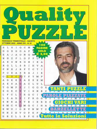 Quality Puzzle - n. 61 - trimestrale -agosto - ottobre   2022 - 100 pagine