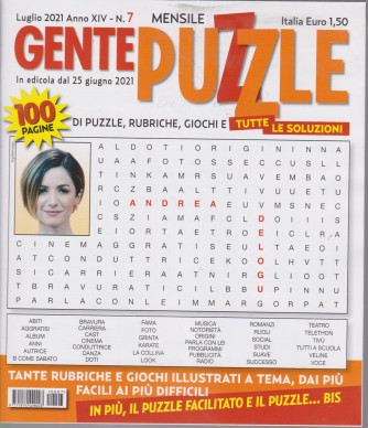 Gente puzzle - n. 7 - luglio 2021 - mensile - 100 pagine