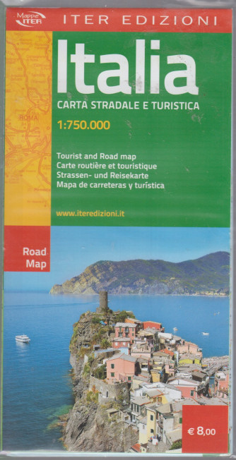 Mappa Italia - Carta stradale e turistica - 1:750.000