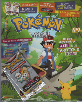 Pokemon  magazine- n. 9 - 1 giugno 2022 - mensile + in regalo 6 carte del GCC Pokemon