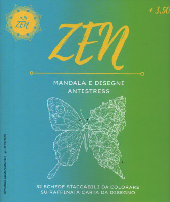 Zen Mandala e Disegni Antistress -n. 14 -  bimestrale  - agosto - settembre  2023