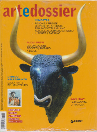 Art e dossier -n. 389 -    mensile - luglio - agosto 2021 + Creta e Micene - 2 riviste