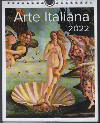 Calendario da parete e da tavolo ARTE ITALIANA 2022 - cm. 16,5 x 21 c/spirale
