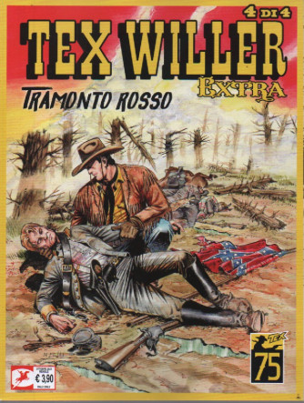 Tex Willer extra  -Tramonto rosso-  n. 26   - 4 di 4 -4 ottobre  2023 - mensile