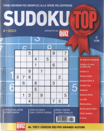 Sudoku Top - n.2  -  maggio - luglio     2023- trimestrale