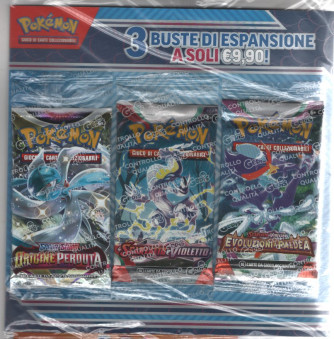 Offerta 3 Buste di espansione card Pokémon Assortite