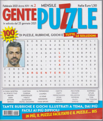 Gente Puzzle - n. 2  - mensile - febbraio 2021 - 100 puzzle - 100 pagine!
