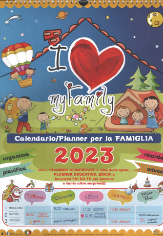 Calendario 2023 I love my family - cm. 31 x 43