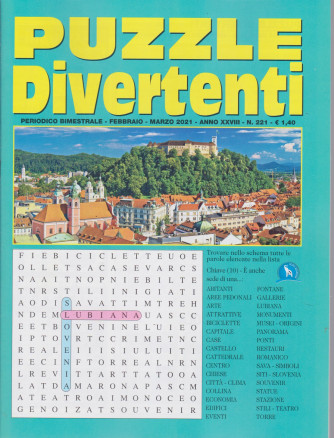 Puzzle Divertenti - n. 221 - bimestrale - febbraio - marzo 2021