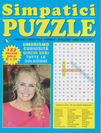 Simpatici  Puzzle - n. 45 - trimestrale - febbraio - aprile 2021 - 132 pagine