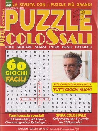Puzzle colossali - n.49 -agosto - settembre    2024 - bimestrale