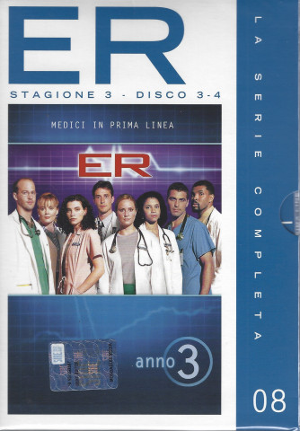 I dvd di Sorrisi collection n. 11 - In prima linea con i medici di ER -  8° uscita + doppio dvd - 15/2/2022 - settimanale
