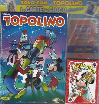 Topolino + Le carte da gioco d'autore - n. 3480 - settimanale - 3 agosto 2022 -