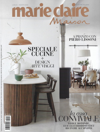 Marie Claire Maison - n. 8 - mensile -luglio - agosto 2022- edizione italiana