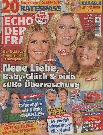 Echo der Frau - Uscita n.25 - 17 Giugno 2025 - Settimanale - In lingua tedesca