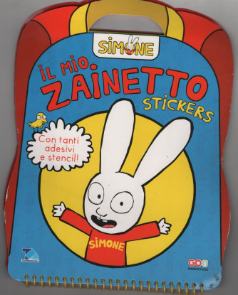 Simone... il mio zainetto stickers - con tanti adesivi e stencil!