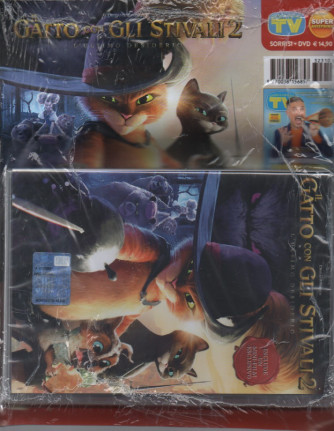 Sorrisi e canzoni tv + DVD -Il gatto con gli stivali 2 - L'ultimo desiderio - - rivista + dvd