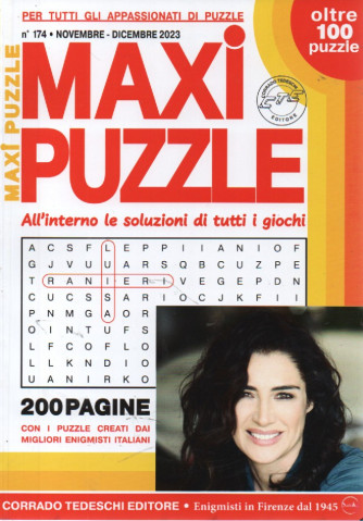 Maxi puzzle - n. 174 -novembre - dicembre   2023 - trimestrale - oltre 100 puzzle - 200 pagine