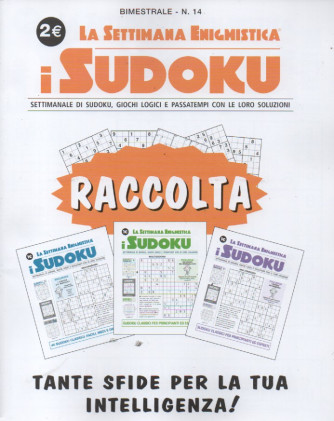 Raccolta la settimana enigmistica - i sudoku - n. 14 - bimestrale - dicembre -gennaio 2023