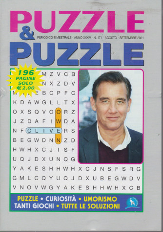 Puzzle & Puzzle - n. 171 - bimestrale -agosto - settembre  2021 - 196 pagine