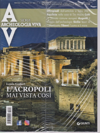 Archeologia Viva - L'acropoli mai vista così- n. 208 - bimestrale -luglio - agosto  2021