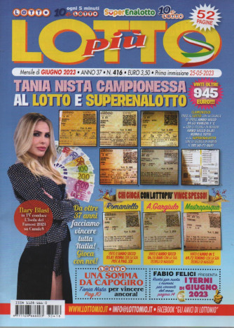 Lotto Più - n. 416 - mensile - giugno  2023 - 52 pagine