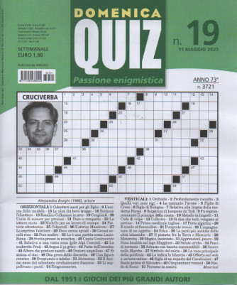 Domenica Quiz - n.21 - settimanale -11 maggio     2023